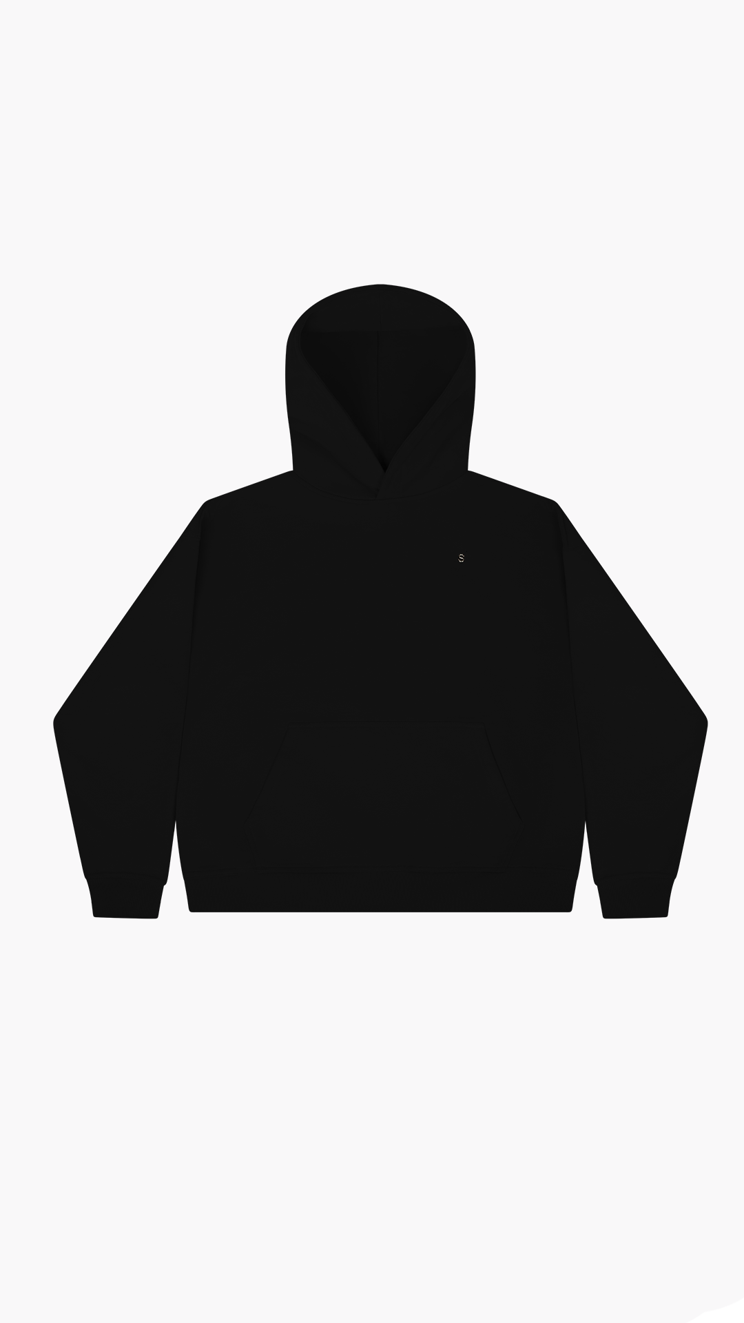 SEVANI HEAVYWEIGHT S BLACK HOODIE
