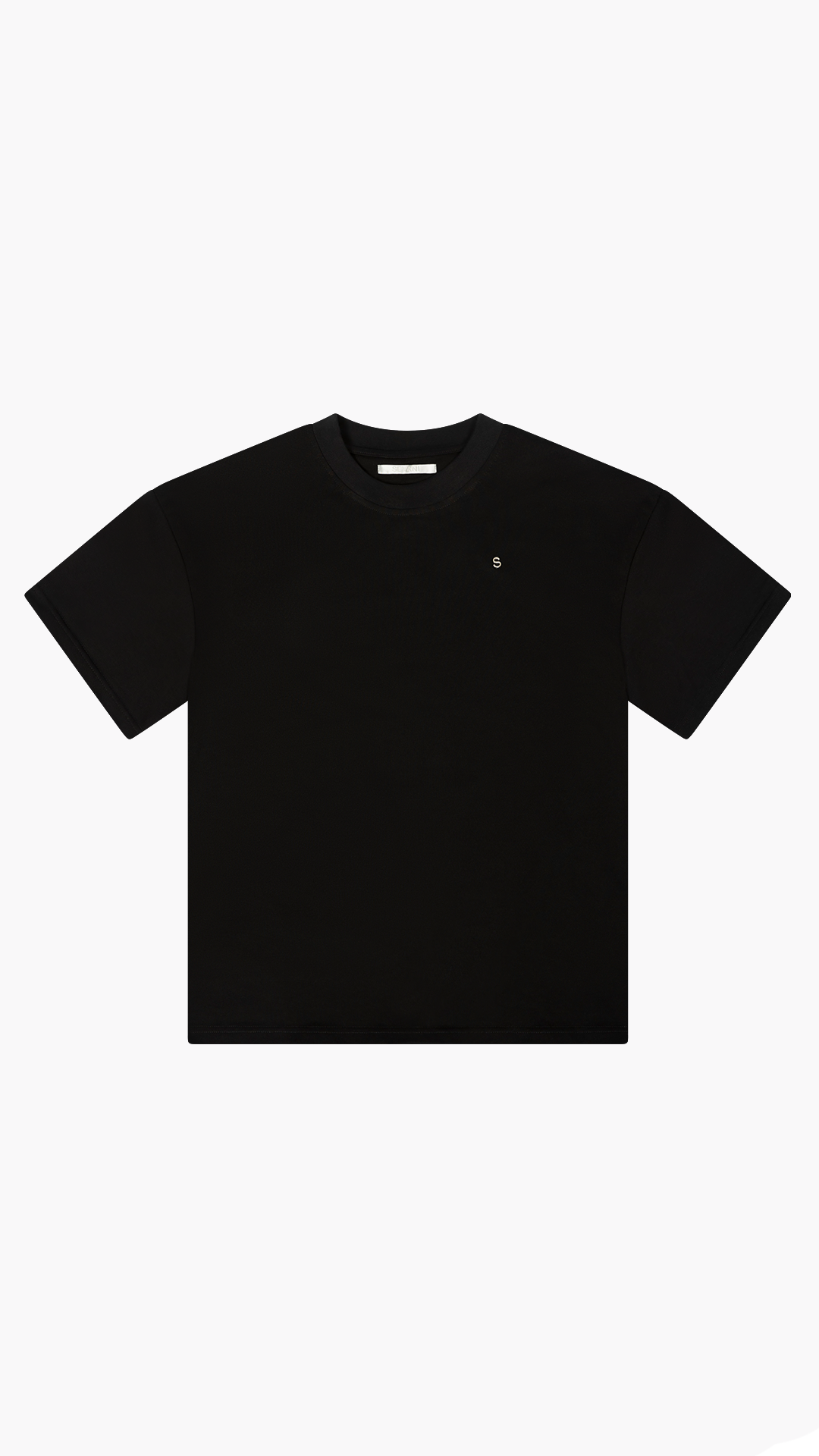 SEVANI HEAVYWEIGHT S BLACK T-SHIRT
